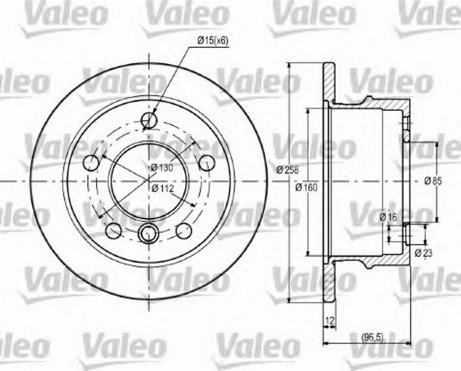 Valeo 187111 - Гальмівний диск avtolavka.club