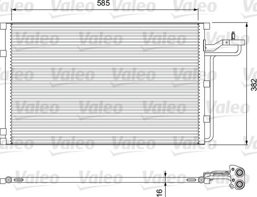 Valeo 814416 - Конденсатор, кондиціонер avtolavka.club