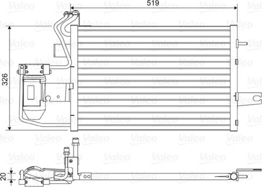 Valeo 814430 - Конденсатор, кондиціонер avtolavka.club