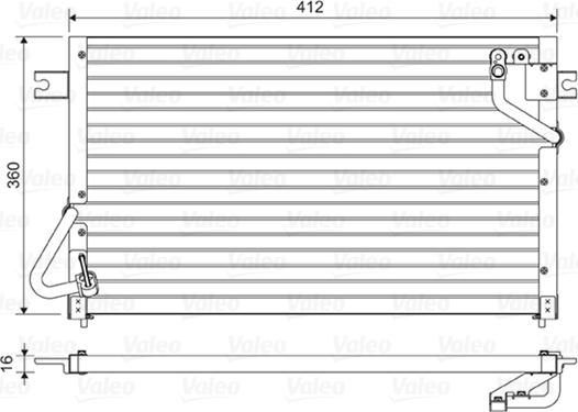 Valeo 814476 - Конденсатор, кондиціонер avtolavka.club