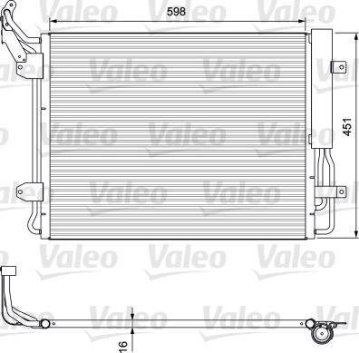 Valeo 814091 - Конденсатор, кондиціонер avtolavka.club