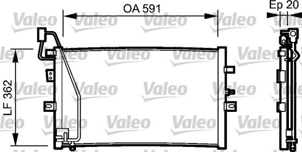 Valeo 814000 - Конденсатор, кондиціонер avtolavka.club