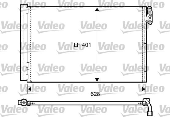 Valeo 814011 - Конденсатор, кондиціонер avtolavka.club