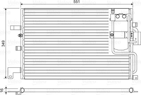Valeo 814036 - Конденсатор, кондиціонер avtolavka.club