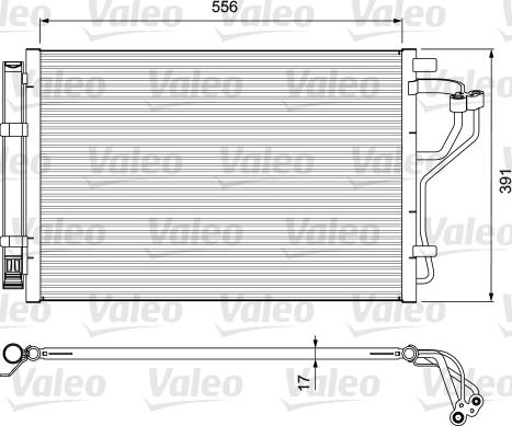 Valeo 814394 - Конденсатор, кондиціонер avtolavka.club