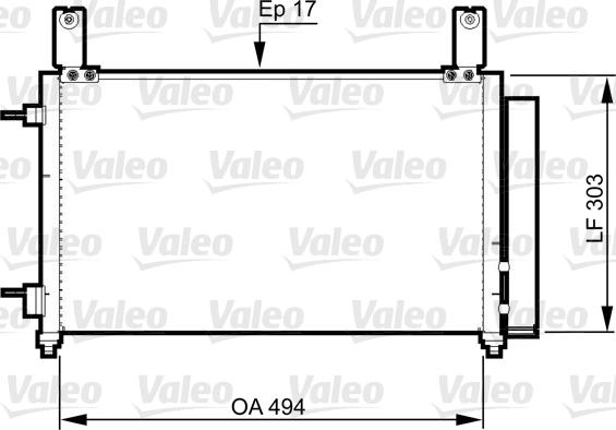 Valeo 814358 - Конденсатор, кондиціонер avtolavka.club