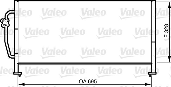 Valeo 814306 - Конденсатор, кондиціонер avtolavka.club