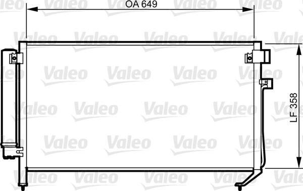 Valeo 814312 - Конденсатор, кондиціонер avtolavka.club