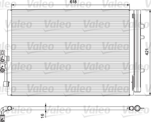 Valeo 814387 - Конденсатор, кондиціонер avtolavka.club