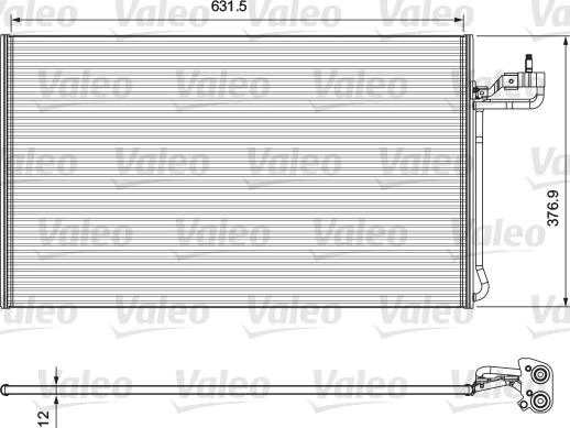 Valeo 814322 - Конденсатор, кондиціонер avtolavka.club