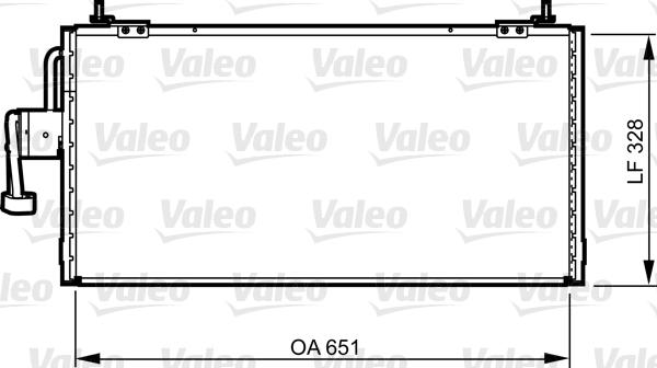 Valeo 814260 - Конденсатор, кондиціонер avtolavka.club