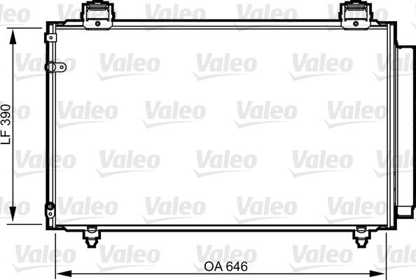 Valeo 814208 - Конденсатор, кондиціонер avtolavka.club