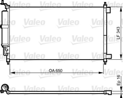 Valeo 814221 - Конденсатор, кондиціонер avtolavka.club