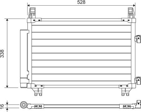 Valeo 814223 - Конденсатор, кондиціонер avtolavka.club