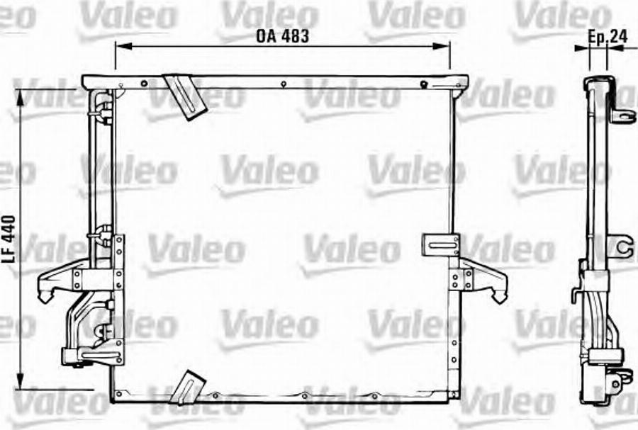 Valeo 816937 - Конденсатор, кондиціонер avtolavka.club