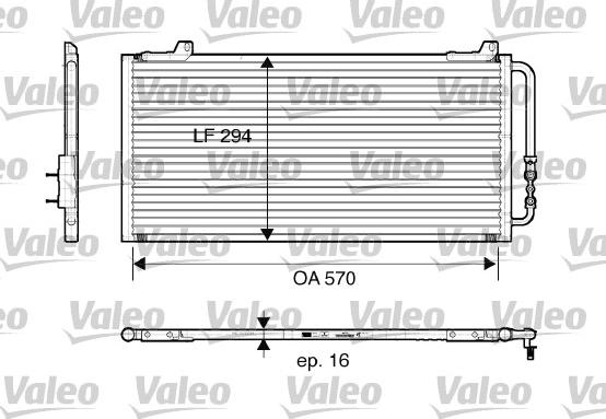 Valeo 816921 - Конденсатор, кондиціонер avtolavka.club