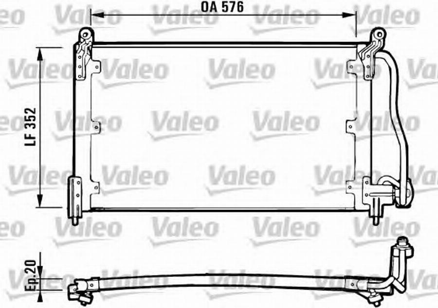 Valeo 816923 - Конденсатор, кондиціонер avtolavka.club