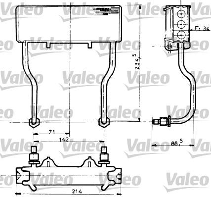 Valeo 816597 - Масляний радіатор, рухове масло avtolavka.club