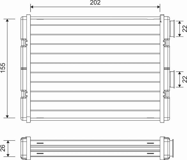 Valeo 811592 - Теплообмінник, опалення салону avtolavka.club