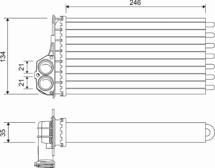 Valeo 811565 - Теплообмінник, опалення салону avtolavka.club