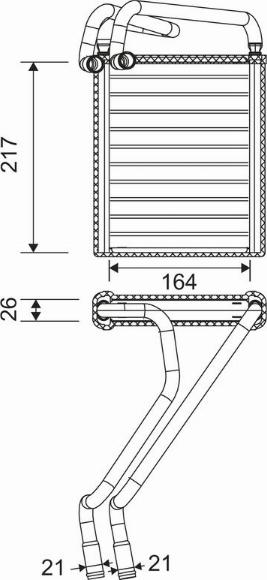 Valeo 811653 - Теплообмінник, опалення салону avtolavka.club