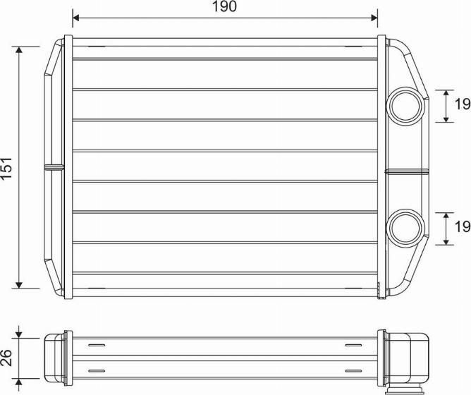 Valeo 811622 - Теплообмінник, опалення салону avtolavka.club