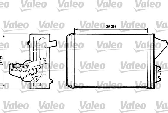 Valeo 811 397 - Теплообмінник, опалення салону avtolavka.club