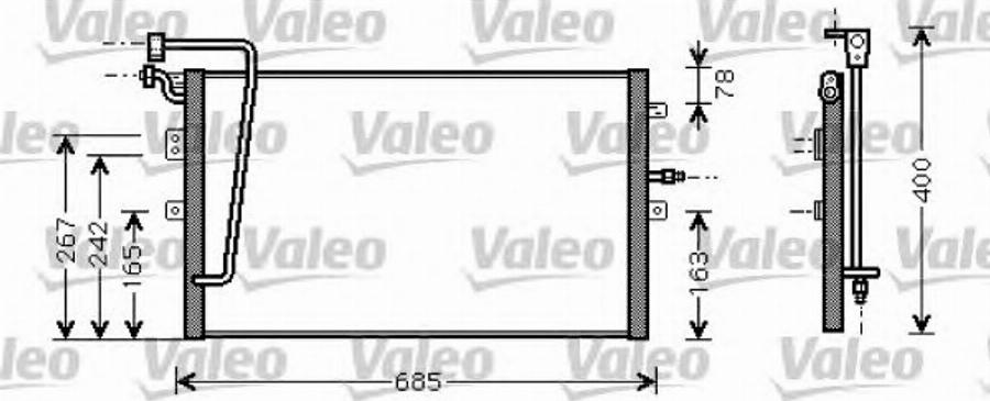 Valeo 818099 - Конденсатор, кондиціонер avtolavka.club