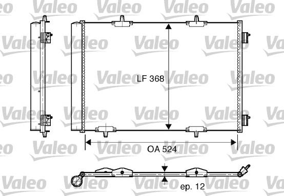 Valeo 818015 - Конденсатор, кондиціонер avtolavka.club