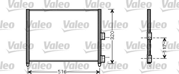 Valeo 818020 - Конденсатор, кондиціонер avtolavka.club