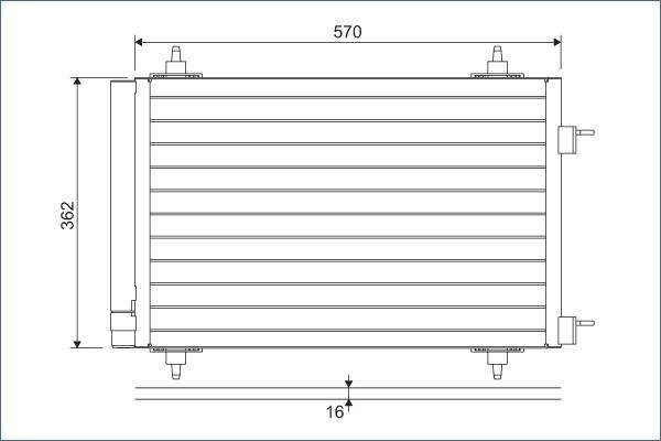 Valeo 818170 - Конденсатор, кондиціонер avtolavka.club