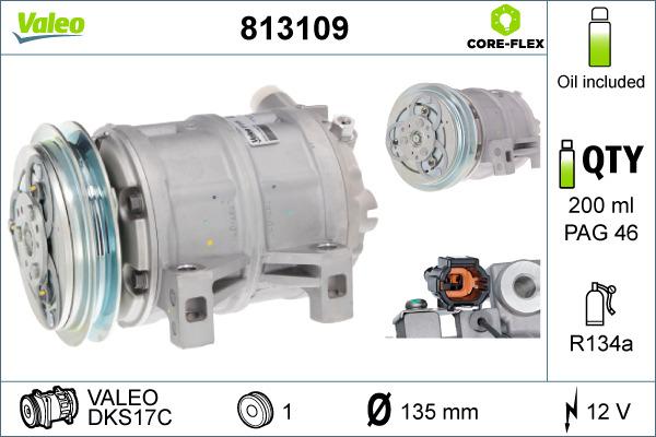 Valeo 813109 - Компресор, кондиціонер avtolavka.club