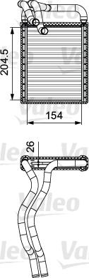 Valeo 812441 - Теплообмінник, опалення салону avtolavka.club