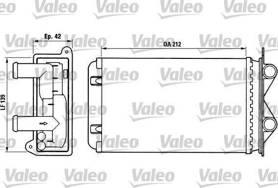 Valeo 812013 - Теплообмінник, опалення салону avtolavka.club