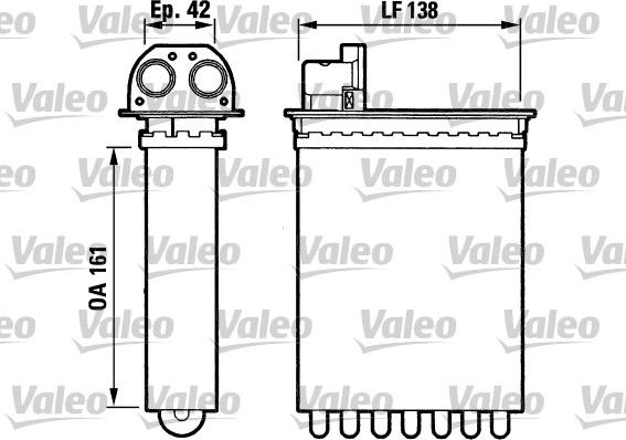 Valeo 812028 - Теплообмінник, опалення салону avtolavka.club