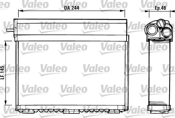 Valeo 812125 - Теплообмінник, опалення салону avtolavka.club