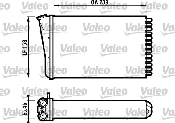 Valeo 812126 - Теплообмінник, опалення салону avtolavka.club