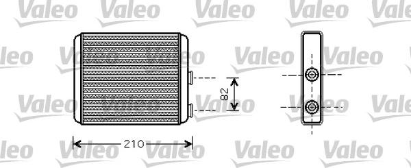 Valeo 812363 - Теплообмінник, опалення салону avtolavka.club