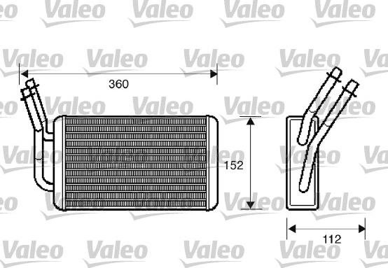 Valeo 812332 - Теплообмінник, опалення салону avtolavka.club