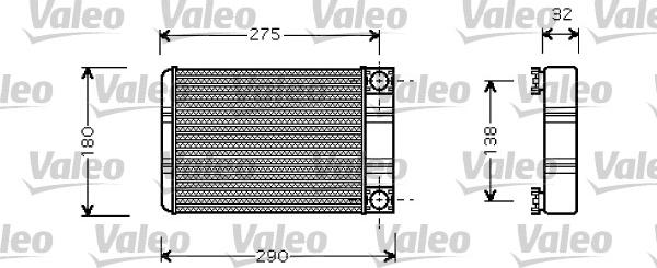 Valeo 812321 - Теплообмінник, опалення салону avtolavka.club