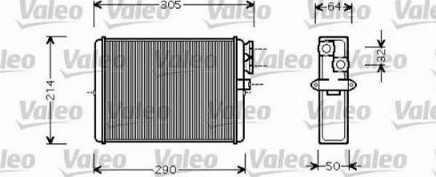 Valeo 812328 - Теплообмінник, опалення салону avtolavka.club