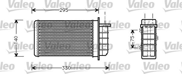 Valeo 812281 - Теплообмінник, опалення салону avtolavka.club