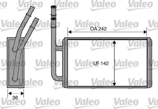 Valeo 812276 - Теплообмінник, опалення салону avtolavka.club