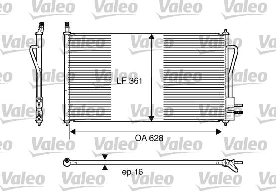 Valeo 817493 - Конденсатор, кондиціонер avtolavka.club