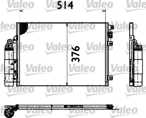 Valeo 817428 - Конденсатор, кондиціонер avtolavka.club