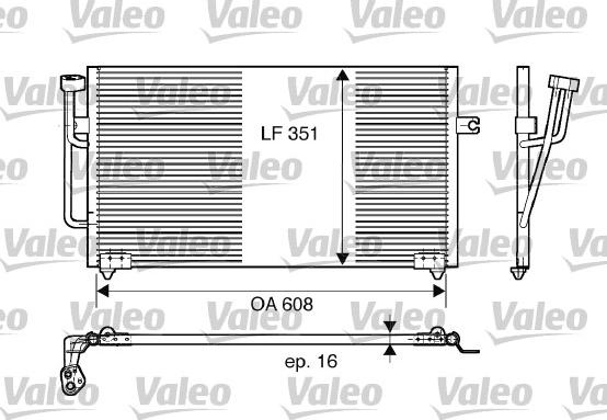 Valeo 817560 - Конденсатор, кондиціонер avtolavka.club