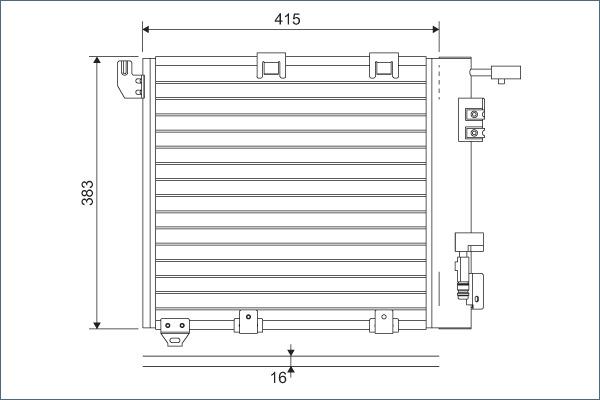 Valeo 817506 - Конденсатор, кондиціонер avtolavka.club