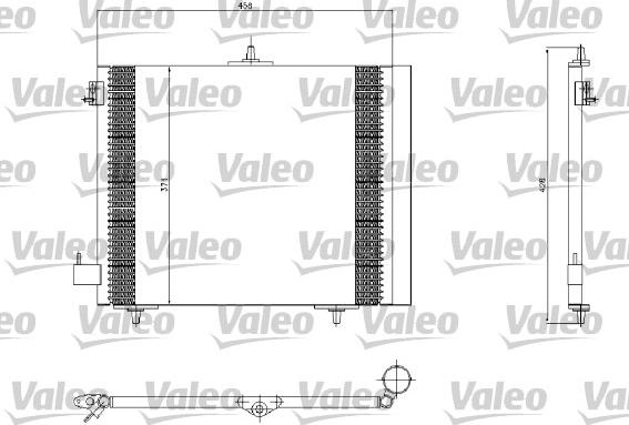 Valeo 817663 - Конденсатор, кондиціонер avtolavka.club