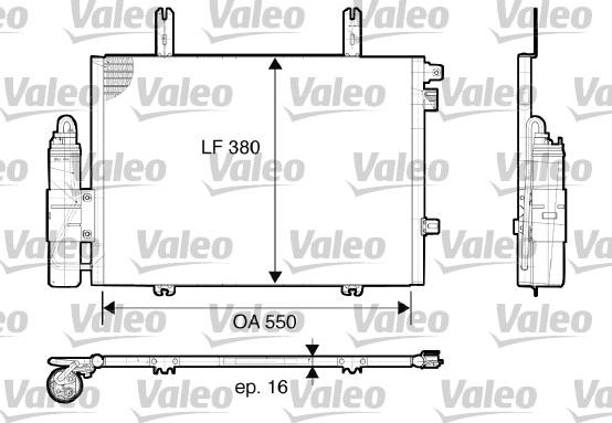 Valeo 817662 - Конденсатор, кондиціонер avtolavka.club