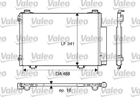 Valeo 817674 - Конденсатор, кондиціонер avtolavka.club